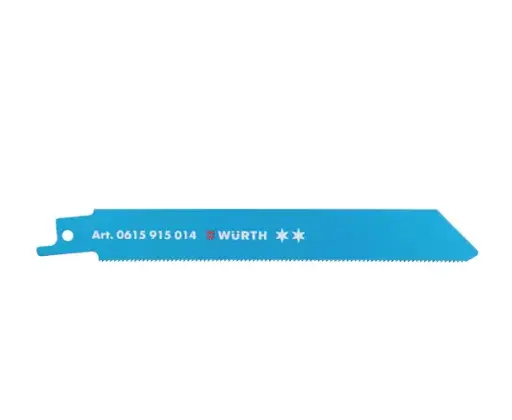 [W0615915014] Lame scie sabre 2S pour tôle fine et profilés tôle 5 LAMES S SABRE MET 2 1,4X150X0,9